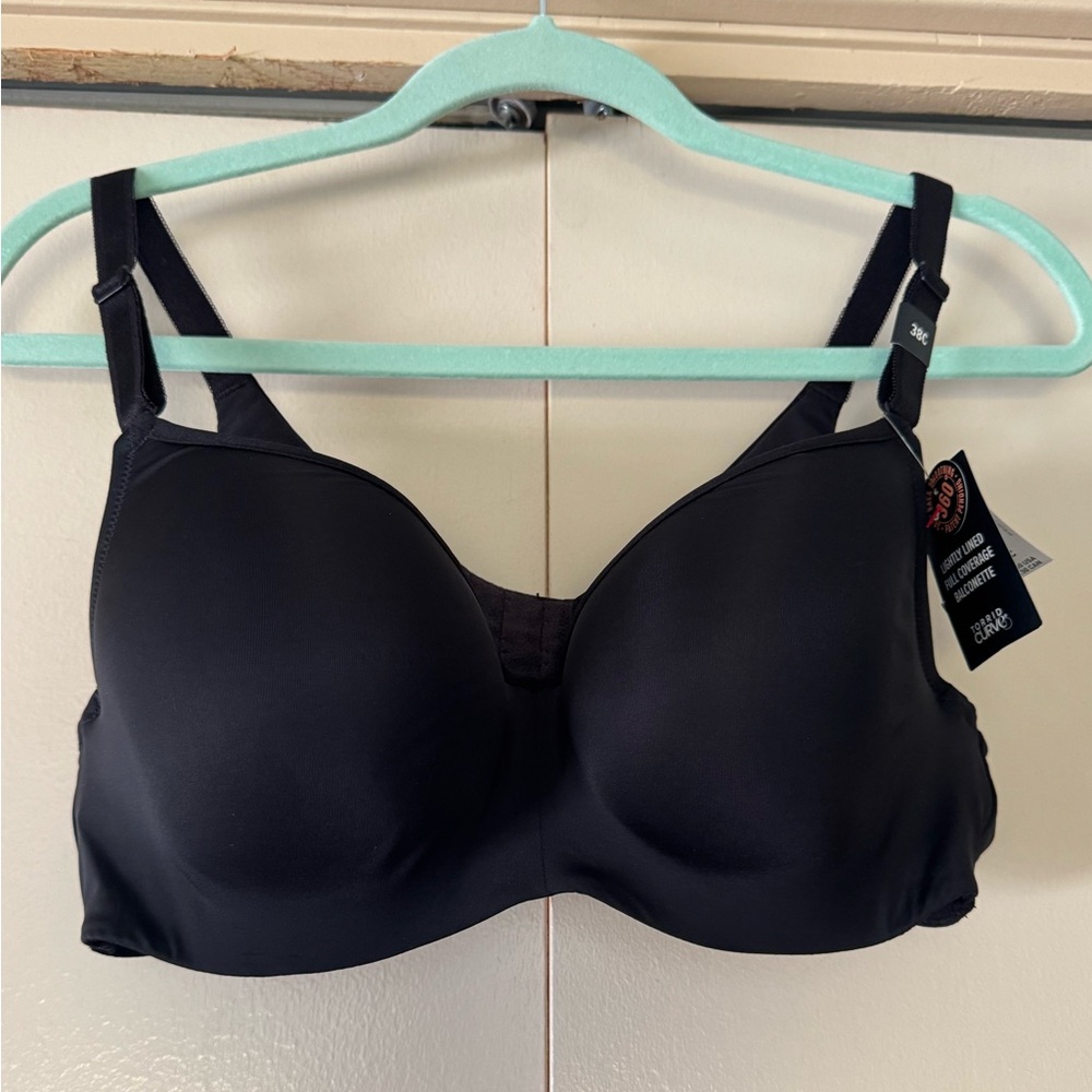 Torrid Curve 360 Back Slimming Lightly Lined Full Coverage Balconette Black 38C